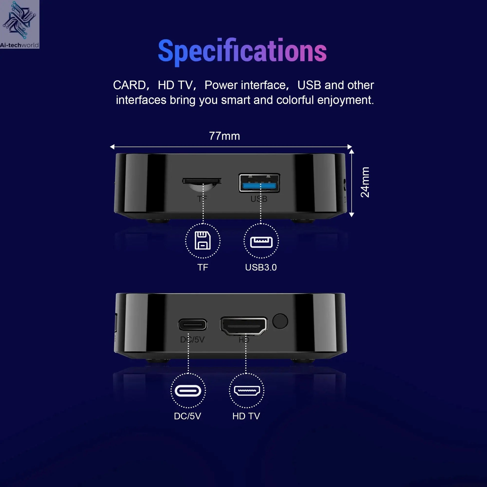 2025 New T1+ 8K HD TV Box Android 16.0 RK3518 Quad Core 8GB RAM 128GB ROM Dual Wifi 2.4G/5.8G Home Theater Media Player - Ai-TechWorld