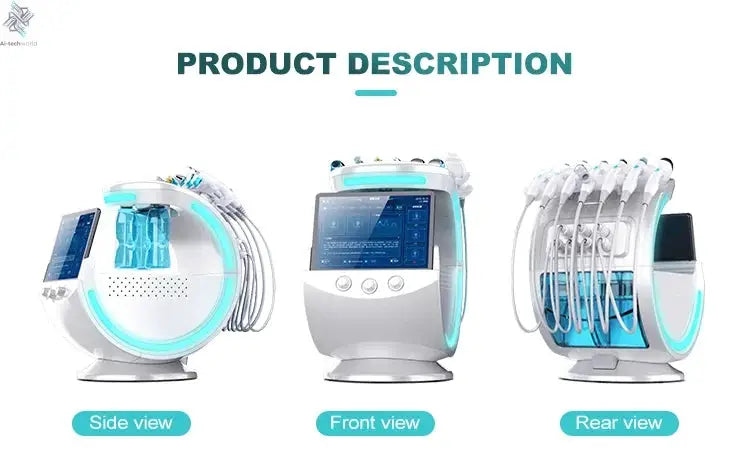 2025 Newest Profession 7 In 1 Smart Facial Cleansing Skin Analyze Deep Pore Vacuum Lift Anti-aging Beauty Machine Ice Blue Ai-TechWorld 
