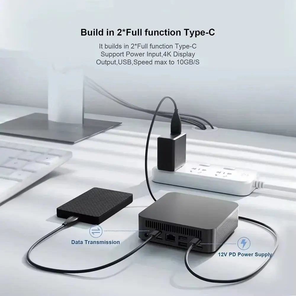 2025 Portable i9 Mini PC Computer Windows 11 Intel Core i9 8950HK 16GB 1TB Gaming Computer Dual-Band WiFi 6-Core Mini Desktop PC Ai-TechWorld 