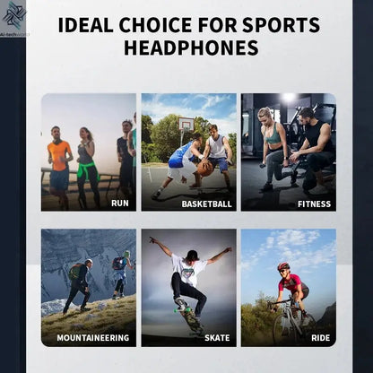 2025 True Bone Conduction Earphones Bluetooth 5.3 Sports Wireless Headphones Ear Hook Waterproof Headset for Running Driving Ai-TechWorld 