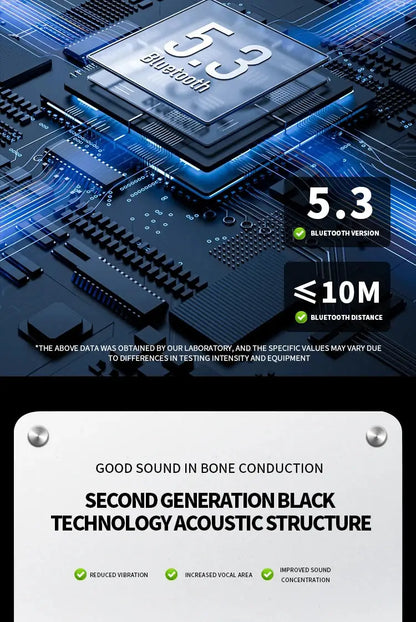 2025 True Bone Conduction Earphones Bluetooth 5.3 Sports Wireless Headphones Ear Hook Waterproof Headset for Running Driving Ai-TechWorld 