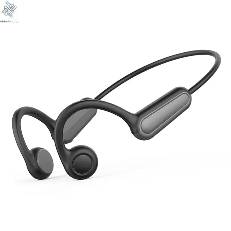 2025 True Bone Conduction Earphones Bluetooth 5.3 Sports Wireless Headphones Ear Hook Waterproof Headset for Running Driving Ai-TechWorld 