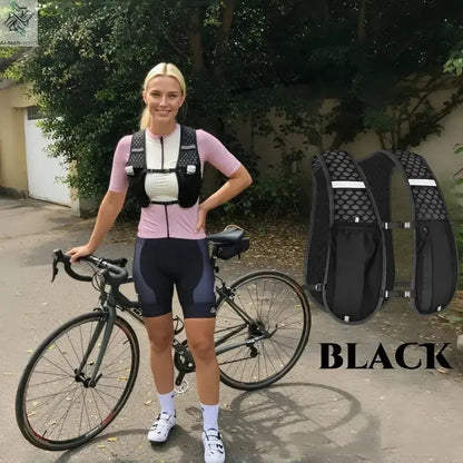 2025 new Biking Running Storage Vest Lightweight Running Vest Reflective Hydration Water Chest Pack With Phone Storage Pocket Ai-TechWorld 