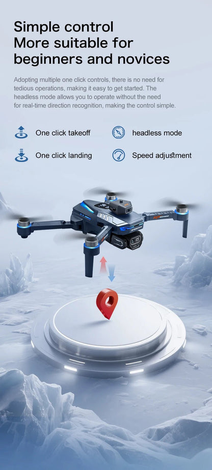 2025 New GT8 Drone GPS 8K Professional HD 360° Dual Cameras 5G WIFI Brushless Motors Obstacle Avoidance Foldable Quadcopter Toys Ai-TechWorld