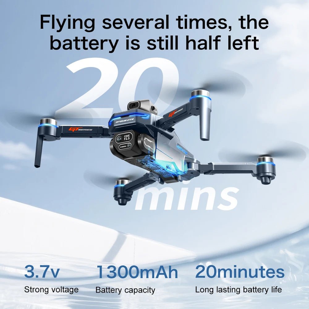 2025 New GT8 Drone GPS 8K Professional HD 360° Dual Cameras 5G WIFI Brushless Motors Obstacle Avoidance Foldable Quadcopter Toys Ai-TechWorld