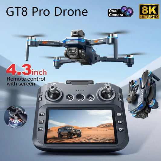2025 New GT8 Drone GPS 8K Professional HD 360° Dual Cameras 5G WIFI Brushless Motors Obstacle Avoidance Foldable Quadcopter Toys Ai-TechWorld