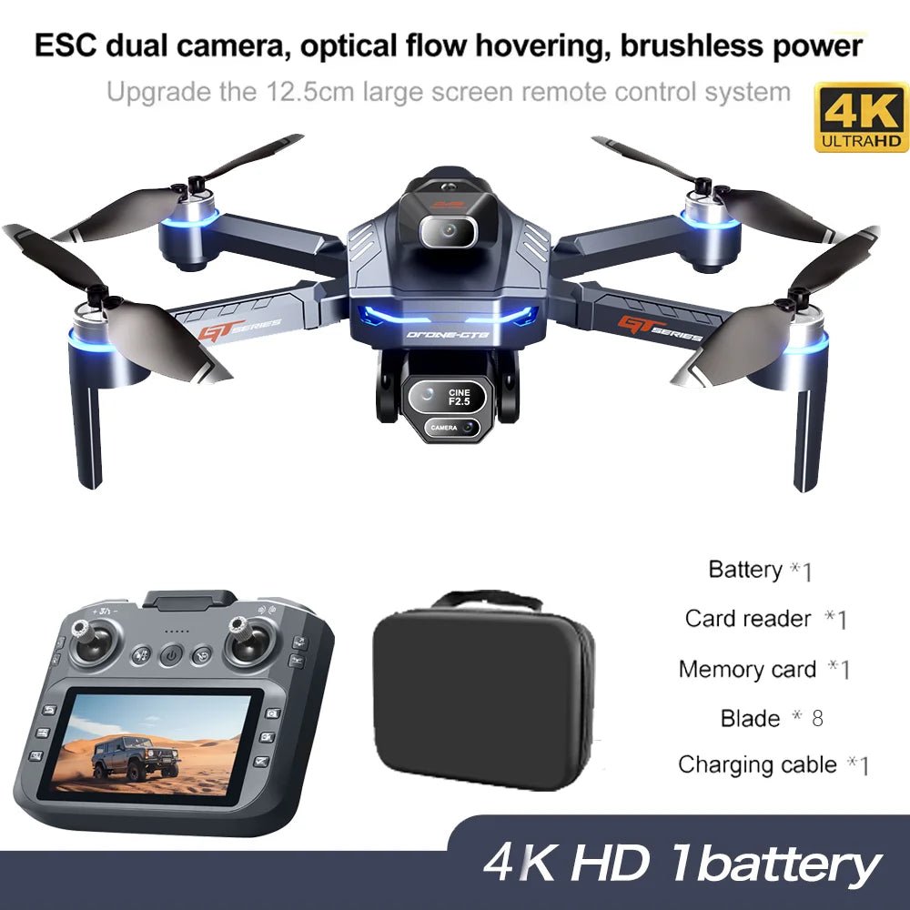 2025 New GT8 Drone GPS 8K Professional HD 360° Dual Cameras 5G WIFI Brushless Motors Obstacle Avoidance Foldable Quadcopter Toys Ai-TechWorld