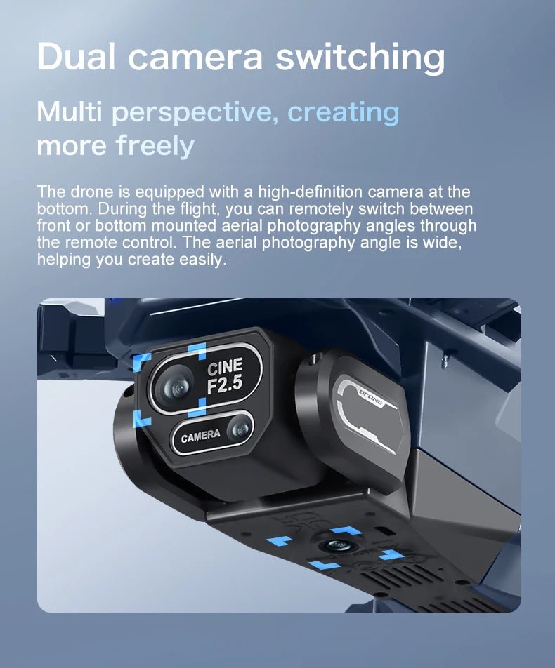 2025 New GT8 Drone GPS 8K Professional HD 360° Dual Cameras 5G WIFI Brushless Motors Obstacle Avoidance Foldable Quadcopter Toys Ai-TechWorld