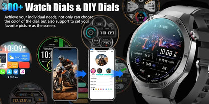 2025New For Android and ios Smart Watch Men AMOLED Screen GPS Motion trajectory Heart Rate Bluetooth Calls SmartWatch Waterproof Ai-TechWorld 