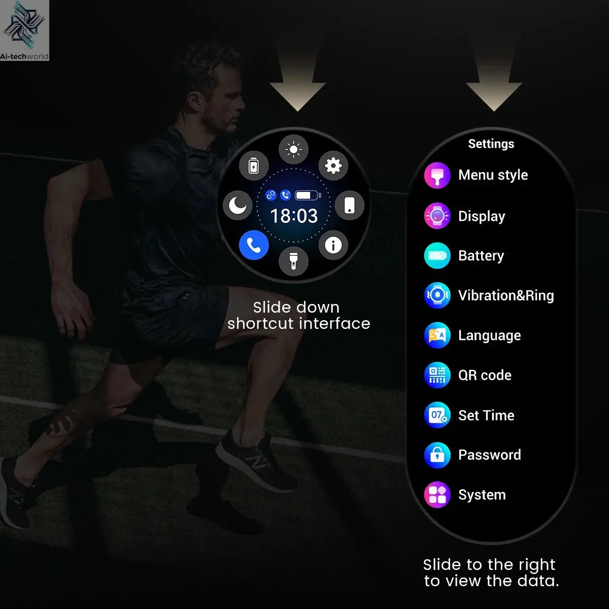 2025New For Android and ios Smart Watch Men AMOLED Screen GPS Motion trajectory Heart Rate Bluetooth Calls SmartWatch Waterproof Ai-TechWorld 