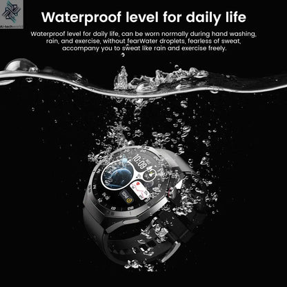 2025New For Android and ios Smart Watch Men AMOLED Screen GPS Motion trajectory Heart Rate Bluetooth Calls SmartWatch Waterproof Ai-TechWorld 