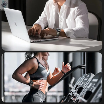 2025New For Android and ios Smart Watch Men AMOLED Screen GPS Motion trajectory Heart Rate Bluetooth Calls SmartWatch Waterproof Ai-TechWorld 