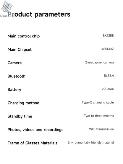 2025Xiaomi Mijia 4K HD Color Changing AI Smart Glasses Chat HD Camera Bluetooth Call Voice Assistant Control Smart Glasses Gift Ai-TechWorld 