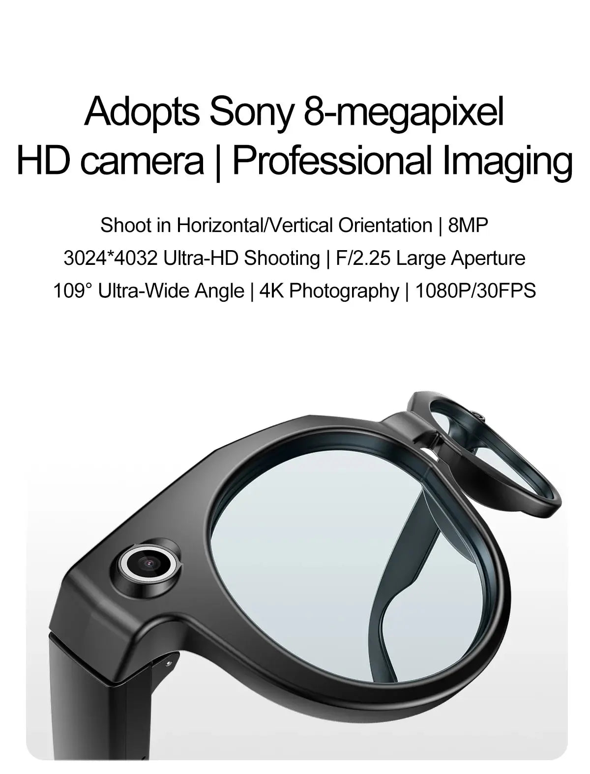 2026 New 4K HD AI Smart Glasses Men 800W Pixel Camera Bluetooth Call 4GB WIFI Transmission Voice Assistant Smart Glasses Women Ai-TechWorld 
