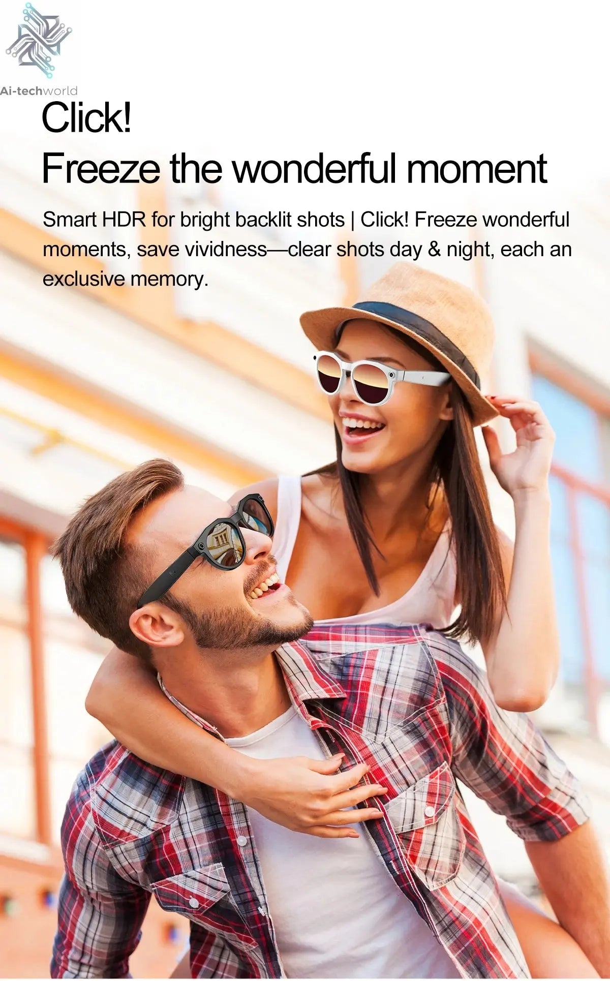 2026 New 4K HD AI Smart Glasses Men 800W Pixel Camera Bluetooth Call 4GB WIFI Transmission Voice Assistant Smart Glasses Women Ai-TechWorld 