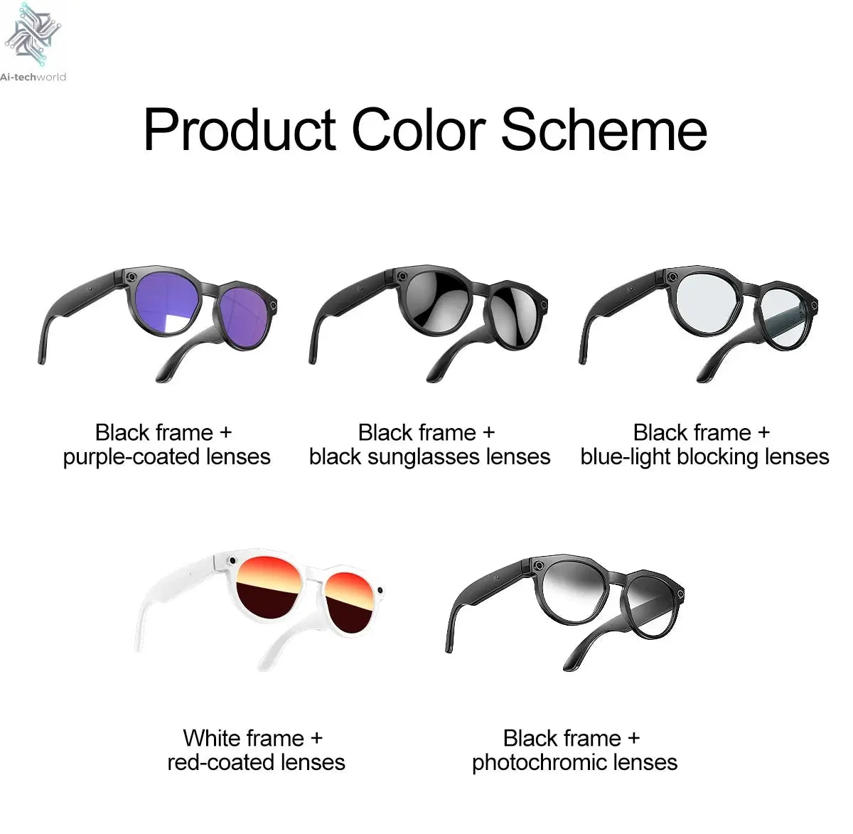 2026 New 4K HD AI Smart Glasses Men 800W Pixel Camera Bluetooth Call 4GB WIFI Transmission Voice Assistant Smart Glasses Women Ai-TechWorld 
