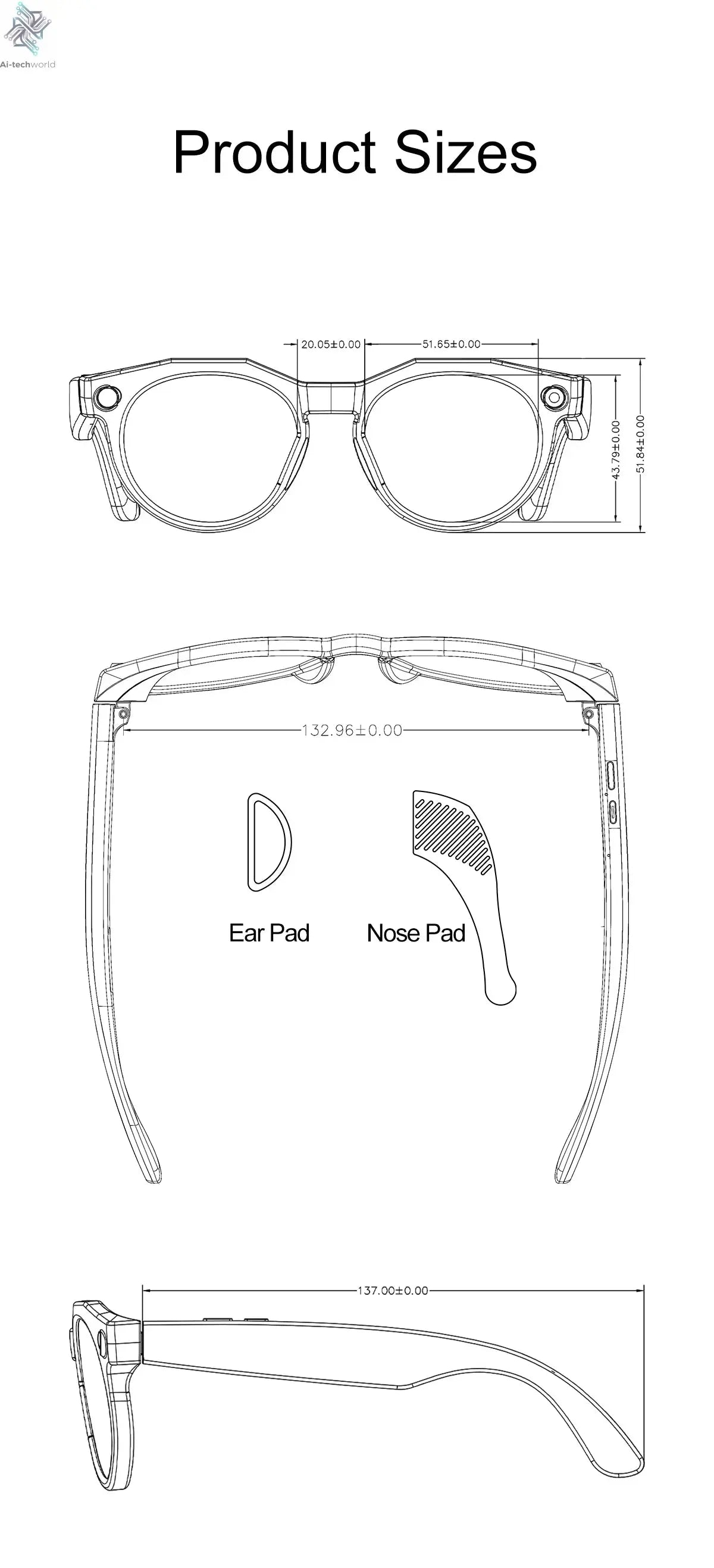 2026 New 4K HD AI Smart Glasses Men 800W Pixel Camera Bluetooth Call 4GB WIFI Transmission Voice Assistant Smart Glasses Women Ai-TechWorld 