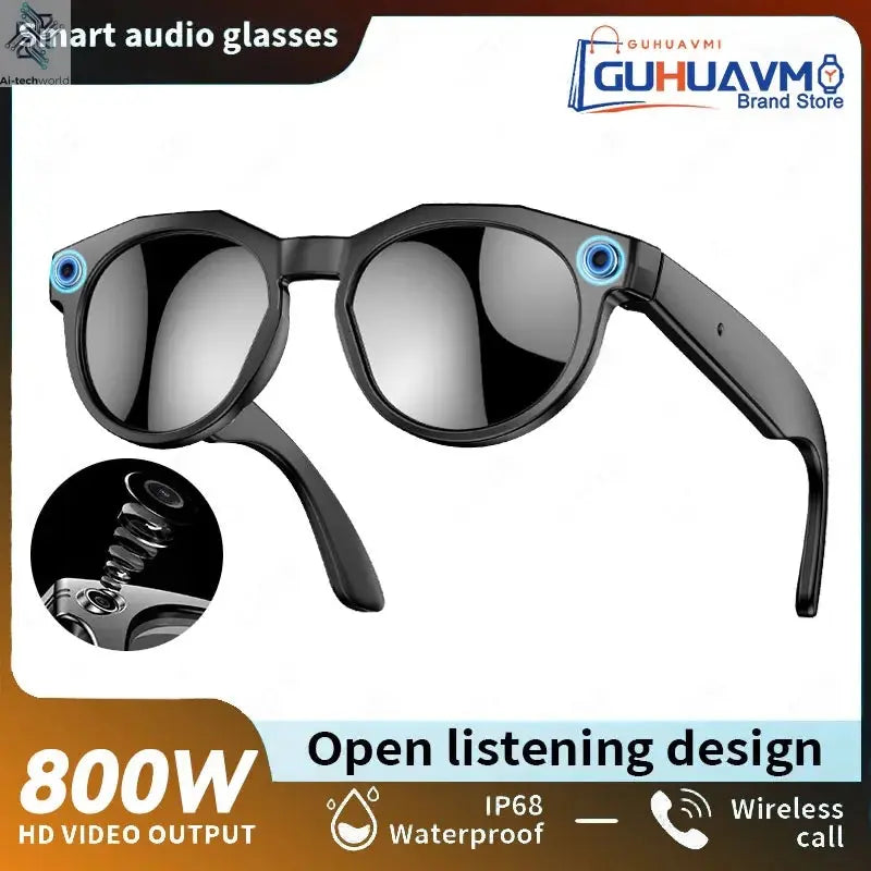 2026 New 4K HD AI Smart Glasses Men 800W Pixel Camera Bluetooth Call 4GB WIFI Transmission Voice Assistant Smart Glasses Women Ai-TechWorld 