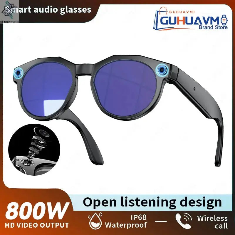 2026 New 4K HD AI Smart Glasses Men 800W Pixel Camera Bluetooth Call 4GB WIFI Transmission Voice Assistant Smart Glasses Women Ai-TechWorld 