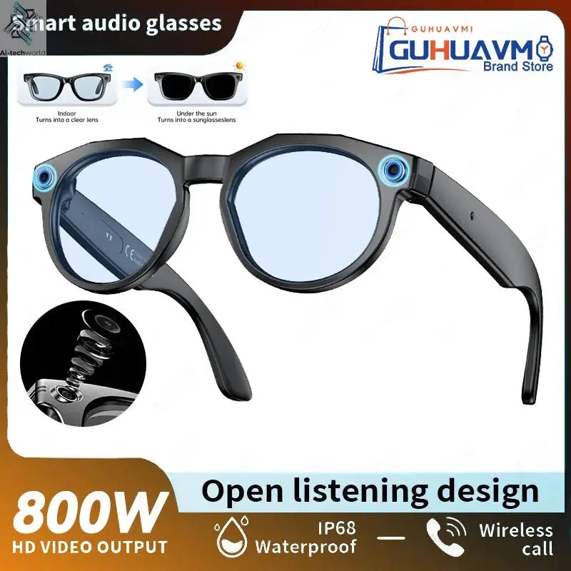 2026 New 4K HD AI Smart Glasses Men 800W Pixel Camera Bluetooth Call 4GB WIFI Transmission Voice Assistant Smart Glasses Women Ai-TechWorld 