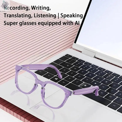 2026 New AI Intelligent Translation Glasses Touchscreen Sunglasses Smart Bluetooth Glasses Listen To Music Voice Call Ai-TechWorld 