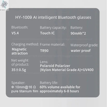 2026 New AI Intelligent Translation Glasses Touchscreen Sunglasses Smart Bluetooth Glasses Listen To Music Voice Call Ai-TechWorld 