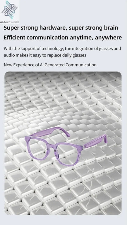 2026 New AI Intelligent Translation Glasses Touchscreen Sunglasses Smart Bluetooth Glasses Listen To Music Voice Call Ai-TechWorld 