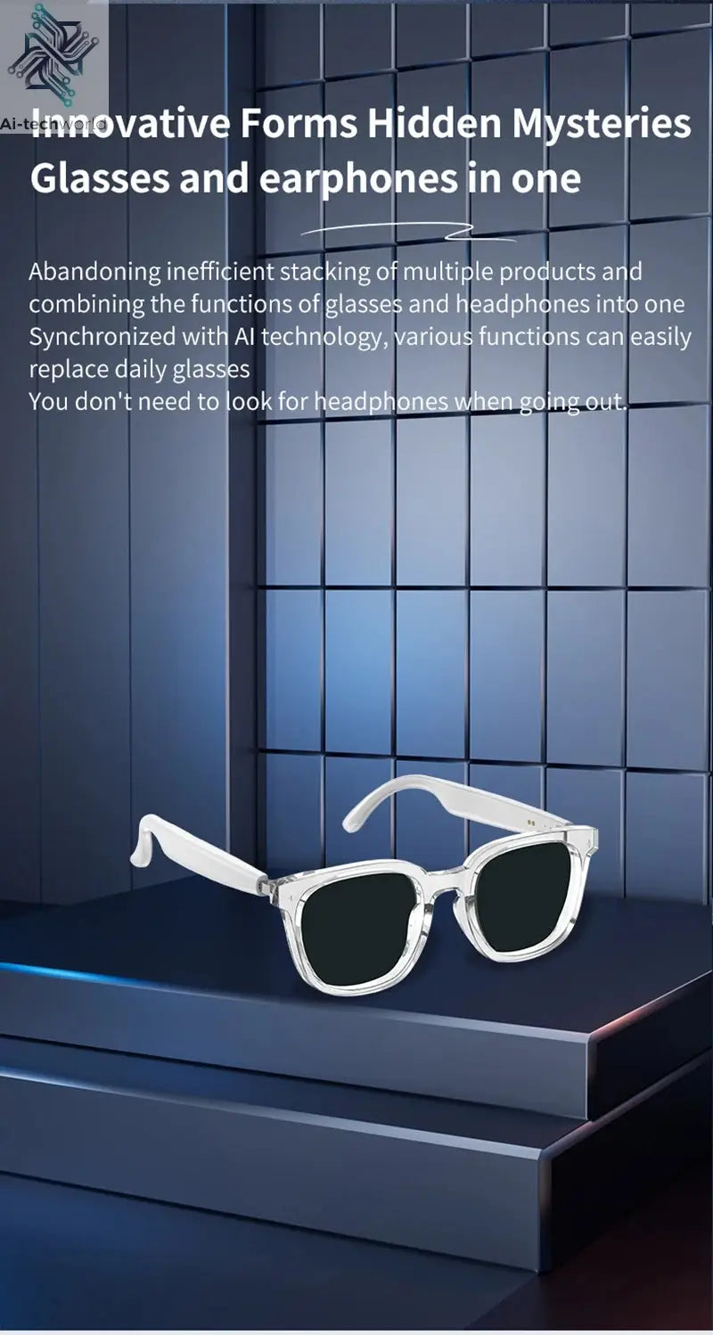 2026 New AI Intelligent Translation Glasses Touchscreen Sunglasses Smart Bluetooth Glasses Listen To Music Voice Call Ai-TechWorld 