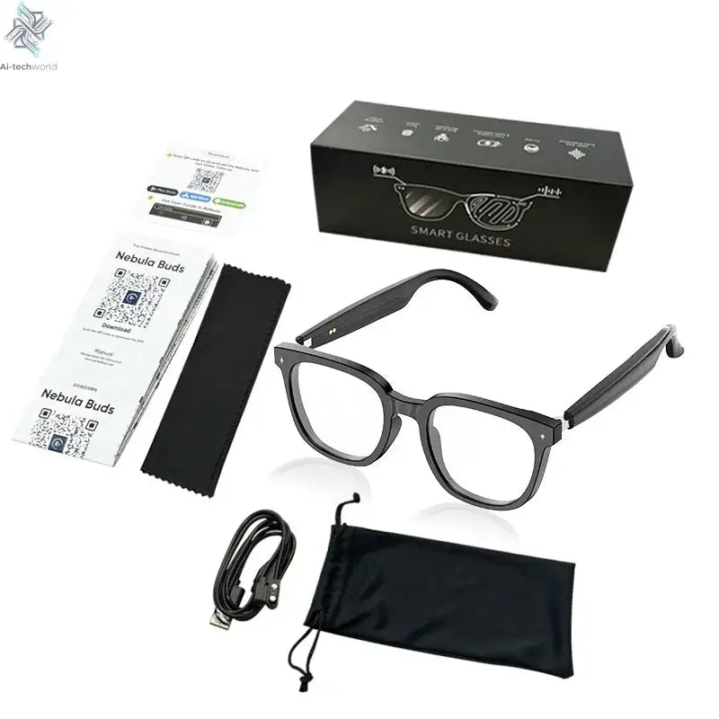 2026 New AI Intelligent Translation Glasses Touchscreen Sunglasses Smart Bluetooth Glasses Listen To Music Voice Call Ai-TechWorld 