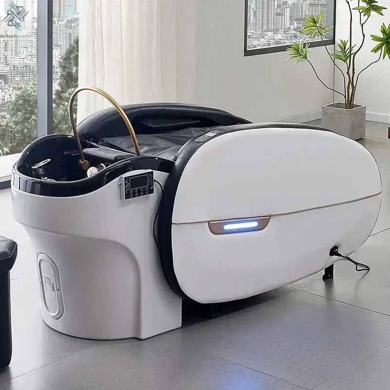 2026 latest  Modern intelligent comfortable electric multipurpose hair washing salon table massage shampoo bed Ai-TechWorld 