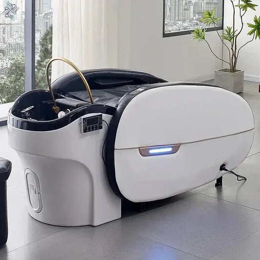 2026 latest  Modern intelligent comfortable electric multipurpose hair washing salon table massage shampoo bed Ai-TechWorld 