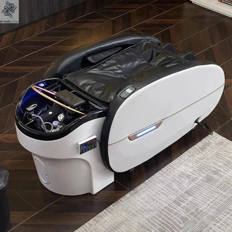 2026 latest  Modern intelligent comfortable electric multipurpose hair washing salon table massage shampoo bed Ai-TechWorld 