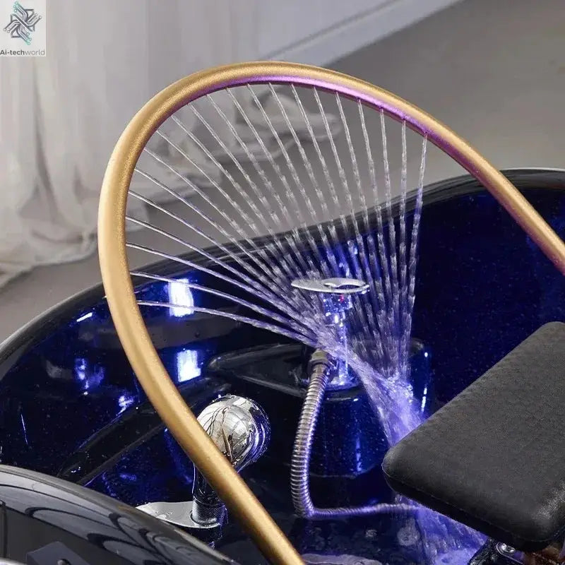 2026 latest  Modern intelligent comfortable electric multipurpose hair washing salon table massage shampoo bed Ai-TechWorld 