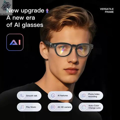 2026New 8K HD AI Smart Glasses 800MP Camera Bluetooth Call 290Mah ChatGPT Video Recording Voice Assistant Control Sunglasses Men - Ai-TechWorld