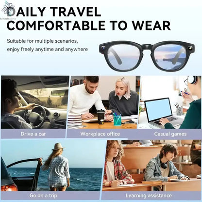 2026New 8K HD AI Smart Glasses 800MP Camera Bluetooth Call 290Mah ChatGPT Video Recording Voice Assistant Control Sunglasses Men - Ai-TechWorld