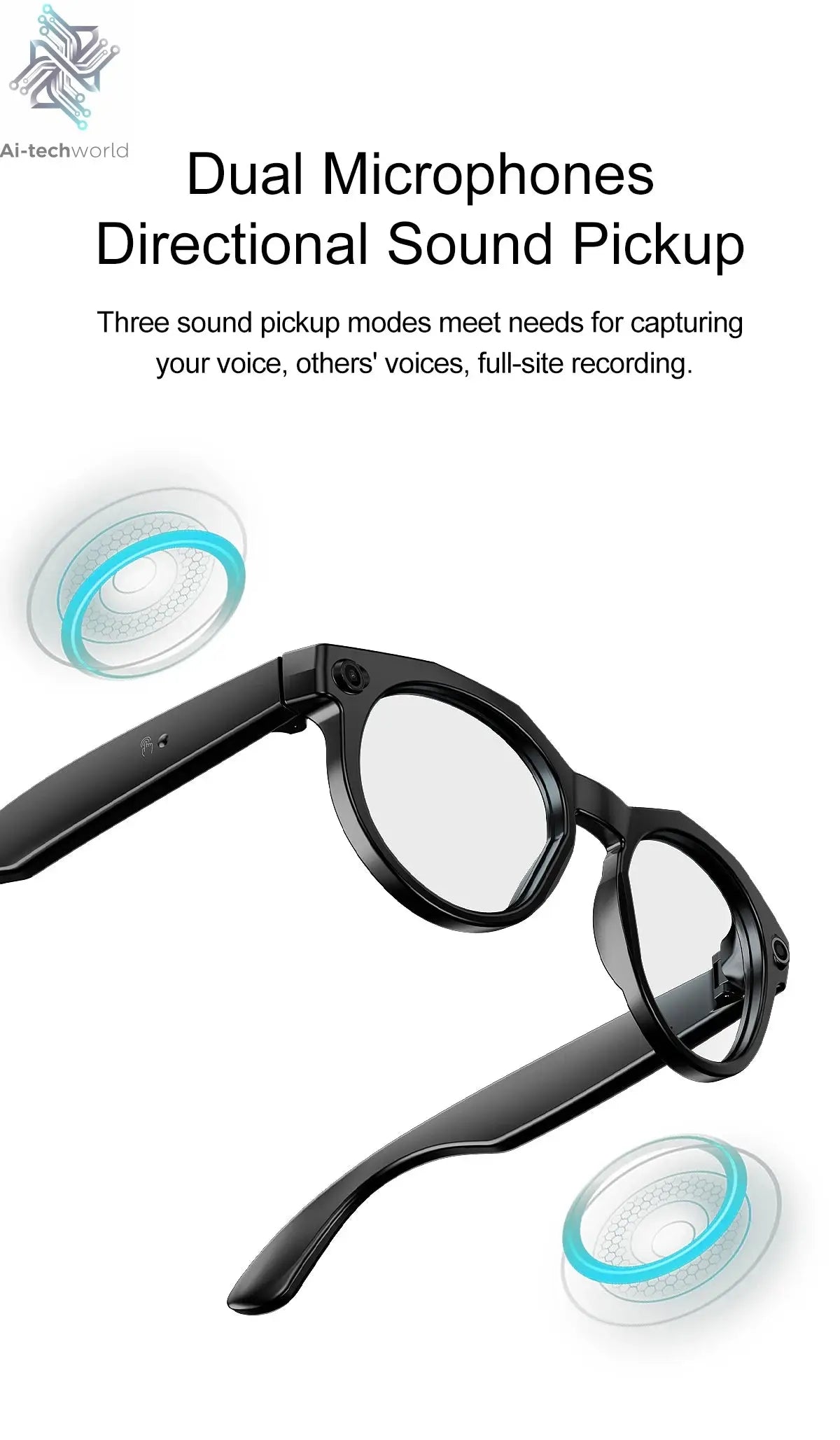2026New 8K HD AI Smart Glasses 800MP Camera Bluetooth Call 290Mah ChatGPT Video Recording Voice Assistant Control Sunglasses Men - Ai-TechWorld