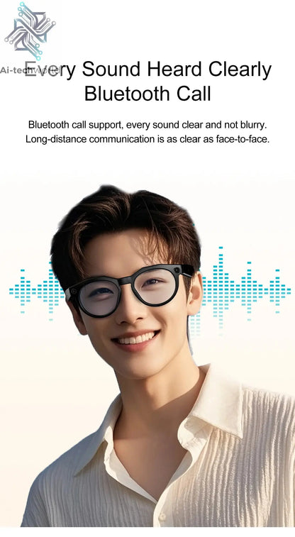 2026New 8K HD AI Smart Glasses 800MP Camera Bluetooth Call 290Mah ChatGPT Video Recording Voice Assistant Control Sunglasses Men - Ai-TechWorld