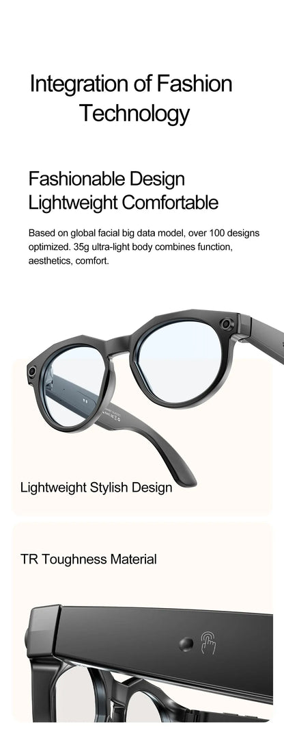 2026New 8K HD AI Smart Glasses 800MP Camera Bluetooth Call 290Mah ChatGPT Video Recording Voice Assistant Control Sunglasses Men - Ai-TechWorld
