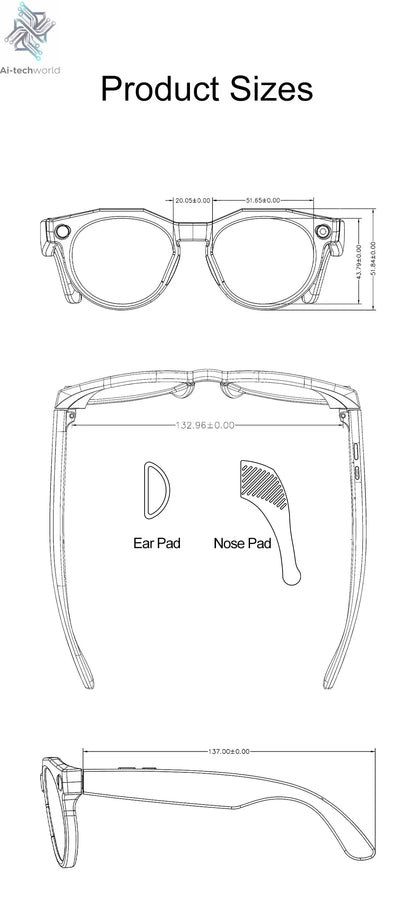 2026New 8K HD AI Smart Glasses 800MP Camera Bluetooth Call 290Mah ChatGPT Video Recording Voice Assistant Control Sunglasses Men - Ai-TechWorld