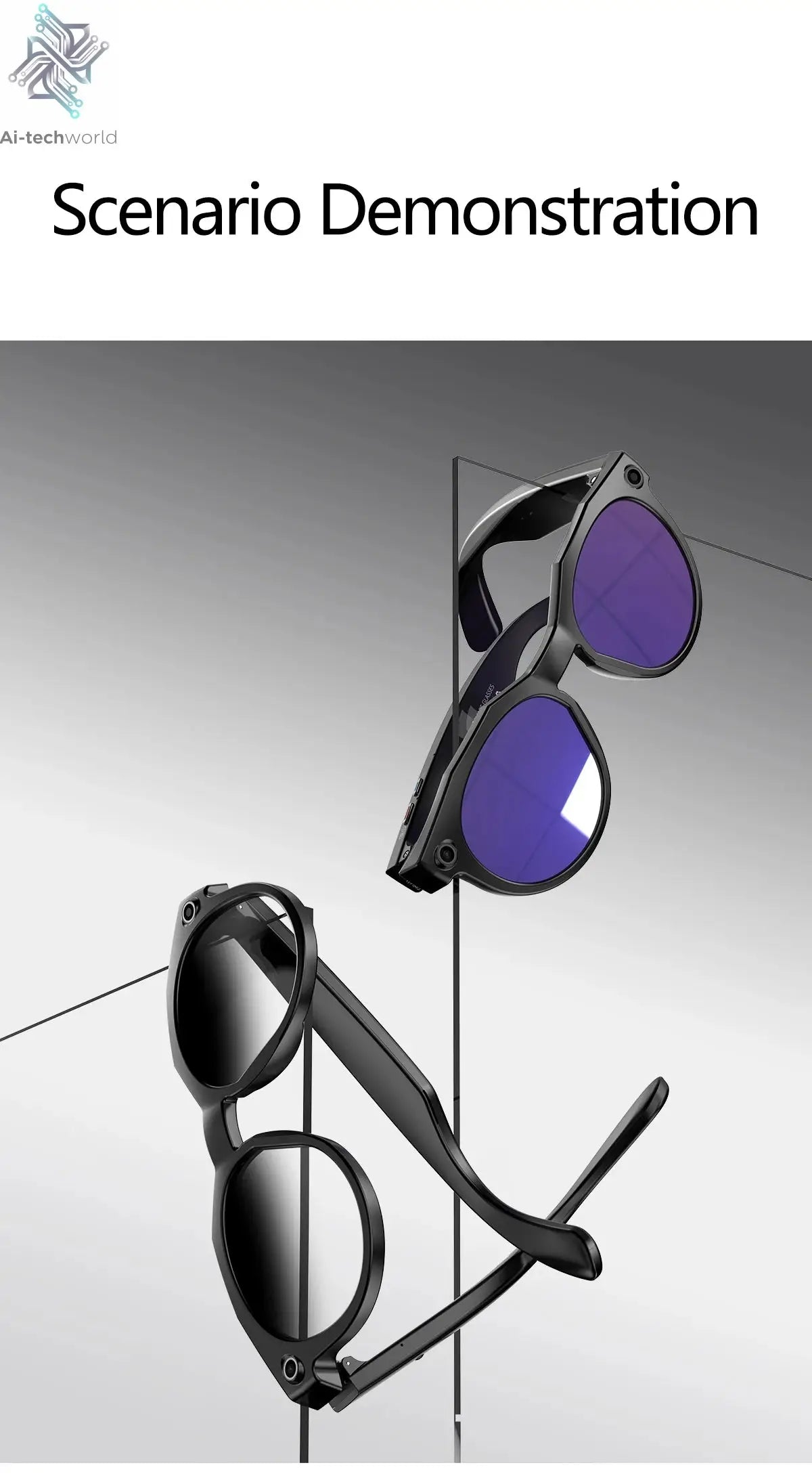 2026New 8K HD AI Smart Glasses 800MP Camera Bluetooth Call 290Mah ChatGPT Video Recording Voice Assistant Control Sunglasses Men - Ai-TechWorld