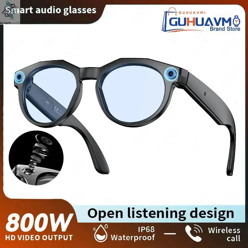 2026New 8K HD AI Smart Glasses 800MP Camera Bluetooth Call 290Mah ChatGPT Video Recording Voice Assistant Control Sunglasses Men - Ai-TechWorld