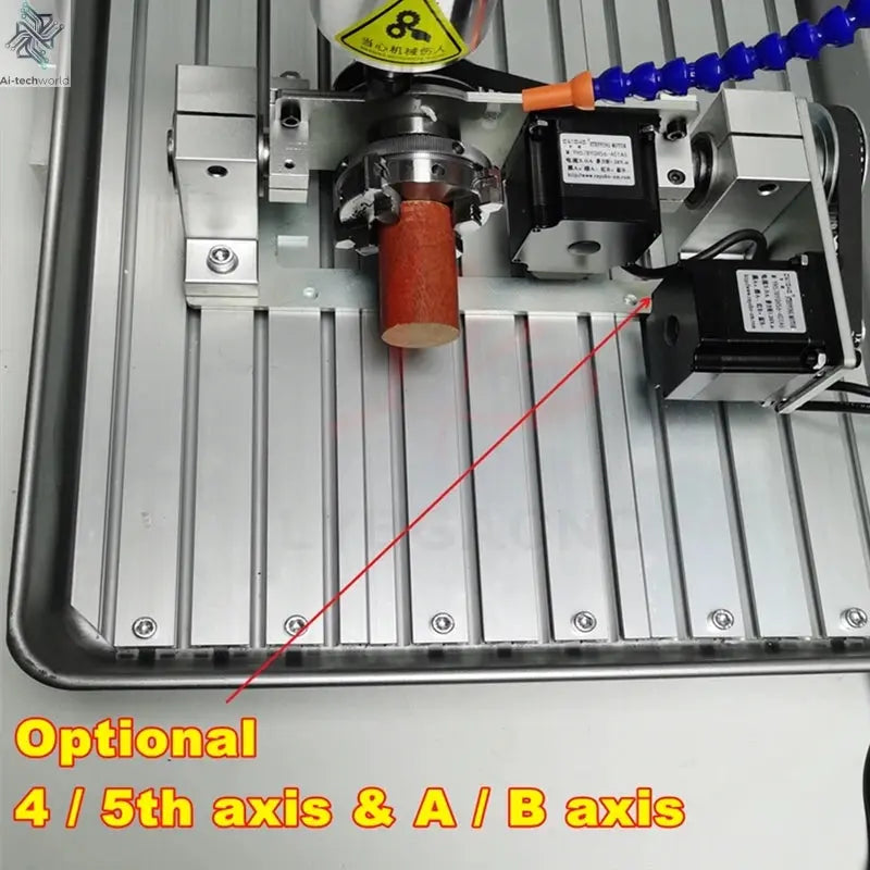 2200W 5 Axis Metal Engraving machine 6040 4 Axis CNC Router 3040 PCB Engraving 3020 Drilling and Milling Machine  With Sink Ai-TechWorld