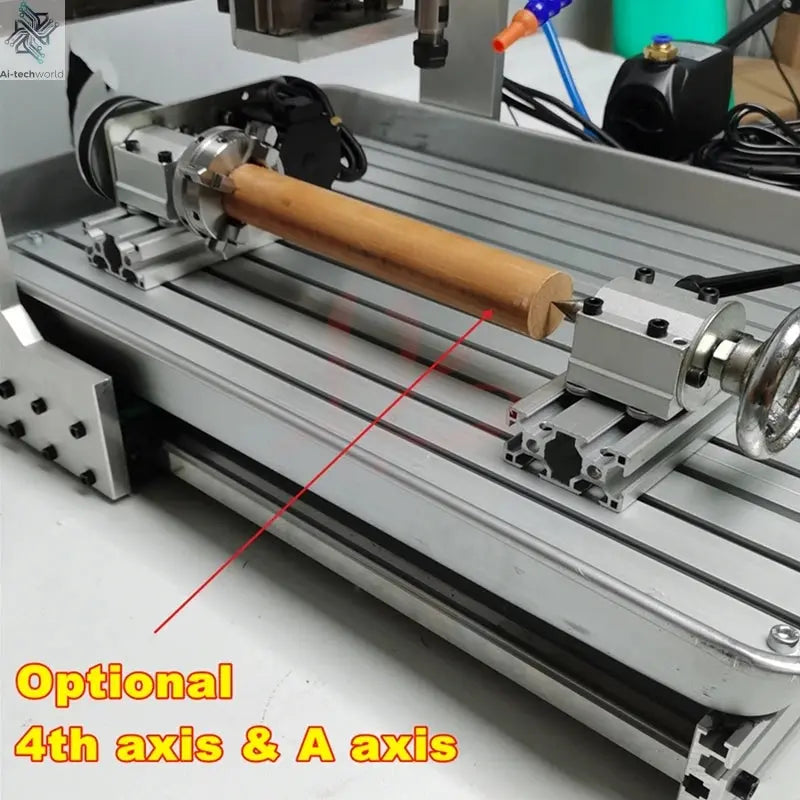 2200W 5 Axis Metal Engraving machine 6040 4 Axis CNC Router 3040 PCB Engraving 3020 Drilling and Milling Machine  With Sink Ai-TechWorld