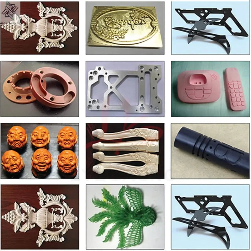 2200W 5 Axis Metal Engraving machine 6040 4 Axis CNC Router 3040 PCB Engraving 3020 Drilling and Milling Machine  With Sink Ai-TechWorld