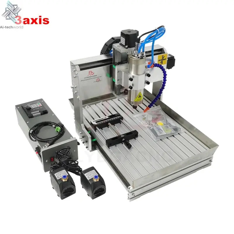 2200W 5 Axis Metal Engraving machine 6040 4 Axis CNC Router 3040 PCB Engraving 3020 Drilling and Milling Machine  With Sink Ai-TechWorld