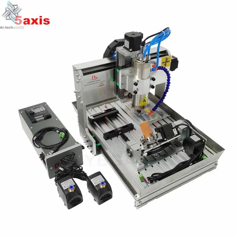 2200W 5 Axis Metal Engraving machine 6040 4 Axis CNC Router 3040 PCB Engraving 3020 Drilling and Milling Machine  With Sink Ai-TechWorld