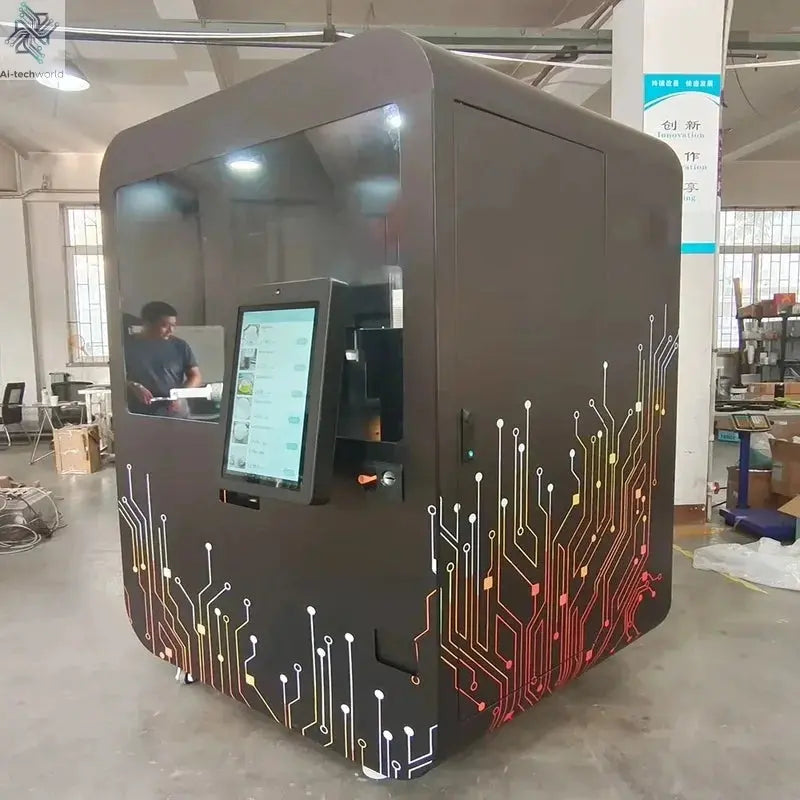 24-Hour Unmanned Coffee Vending Machine with Automatic Coffee Robot for Libraries and Public Spaces Ai-TechWorld 