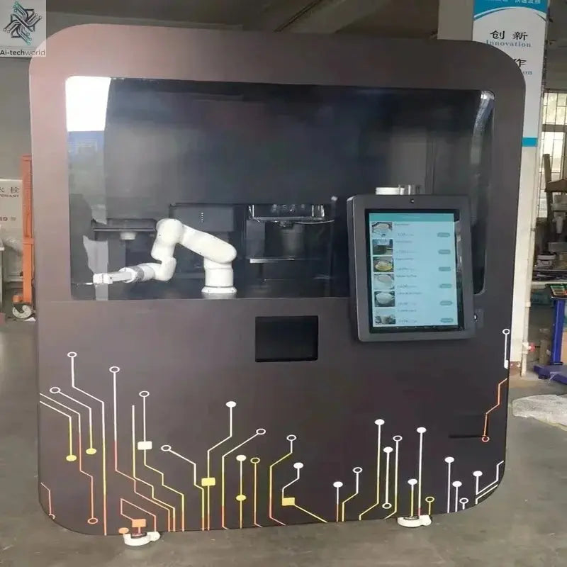 24-Hour Unmanned Coffee Vending Machine with Automatic Coffee Robot for Libraries and Public Spaces Ai-TechWorld 