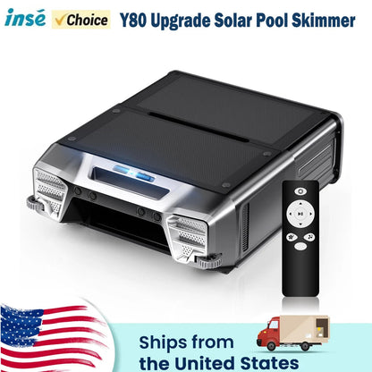 24-Hour Robotic Pool Surface Cleaner with Remote Control and Smart Obstacle Avoidance ai-techworld