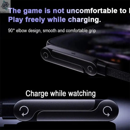 240W Fast Charging Foldable Phone Holder Data Cable Fast Charging Cable Phone Tablet Foldable Holder 2-in-1 Ai-TechWorld 